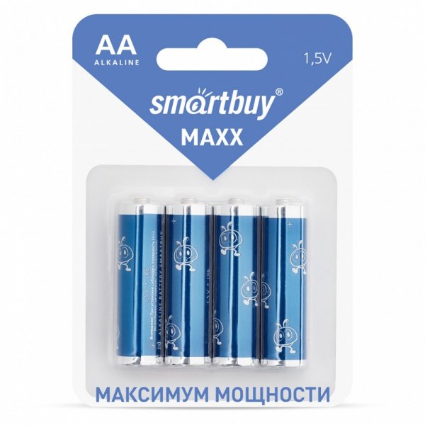Элем.пит. LR6-4BL SmartBuy MAXX (48/480) (SBBM-2A04B)