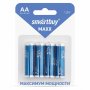Элем.пит. LR6-4BL SmartBuy MAXX (48/480) (SBBM-2A04B)