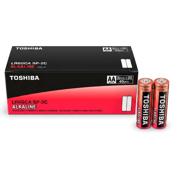Элем.пит. LR6-2SH Toshiba Alkaline (red) (40/400)