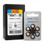 Элем.пит. ZA13-6BL PowerOne WIRELESS approved (PR48, A13, 13A, DA13), цинк-воздух [оранжевая] (6/60/300)