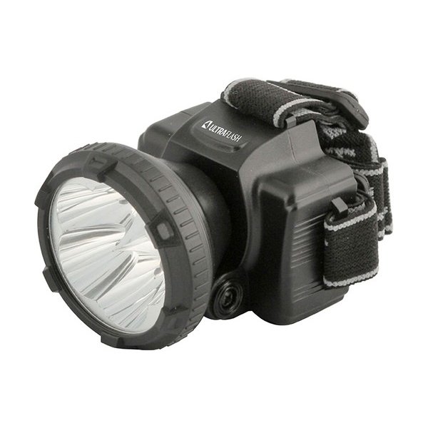 Фонарь налобный аккумуляторный  Ultraflash LED5365 , 220B, 5LED, 2 режима, чёрный