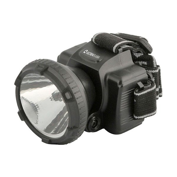 Фонарь налобный аккумуляторный  Ultraflash LED5366 , 220B, 0.5 Ватт LED, 2 режима, чёрный