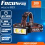 Фонарь налобный аккумуляторный  FOCUSray 1323, цифровой дисплей, акб.18650 1200 mAh, 200 люмен