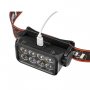Фонарь налобный аккумуляторный  FOCUSray 1300, 8 диодов, акб.18650 встроенный, 1200 mAh, сенсор
