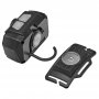 Фонарь налобный аккумуляторный  FOCUSray 1318, 3 диода 3W + 8 диодов, акб.800 mAh, сенсор