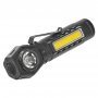 Фонарь налобный аккумуляторный  FOCUSray 1317, диод XPE + диод COB, акб.14500 1200 mAh