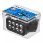 Фонарь налобный аккумуляторный  FOCUSray 1300, 8 диодов, акб.18650 встроенный, 1200 mAh, сенсор