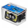 Фонарь налобный аккумуляторный  FOCUSray 1306, 3 диода 3W+2 COB 3W, акб.18650 1200 mAh, сенсор