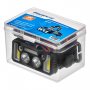Фонарь налобный аккумуляторный  FOCUSray 1328, цифровой дисп., акб.18650 1200 mAh, 200 люмен, сенсор