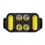 Фонарь налобный аккумуляторный  FOCUSray 1305, 4 диода 4W+2 COB 3W,акб.18650 1200 mAh, сенсор
