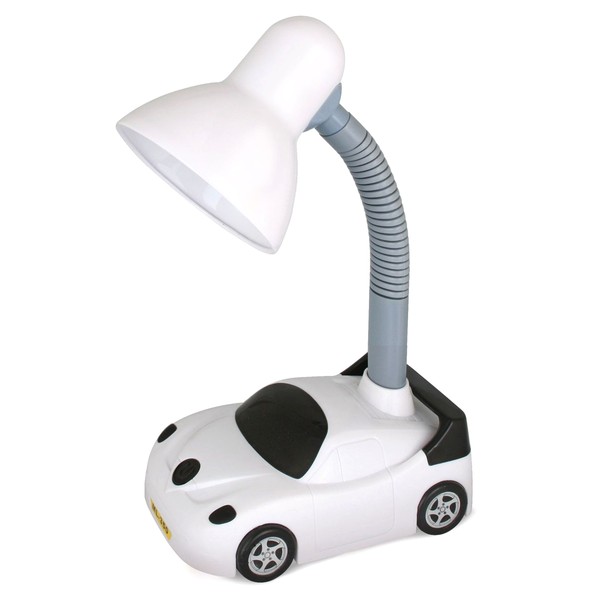 Светильник настольный Camelion KD-383 C01, [Машинка] (230V, 40W, E27), белый