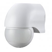Сенсор включения освещения электронный, настенный 180° Camelion LX-454/Wh, белый