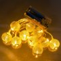 Гирлянда светодиодная Perfeo "Шар 2" 10 LED, металл, (2хАА), 1.5м