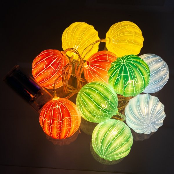 Гирлянда светодиодная Perfeo "Шар 3" 10 LED, пластик, (2хАА), 2м