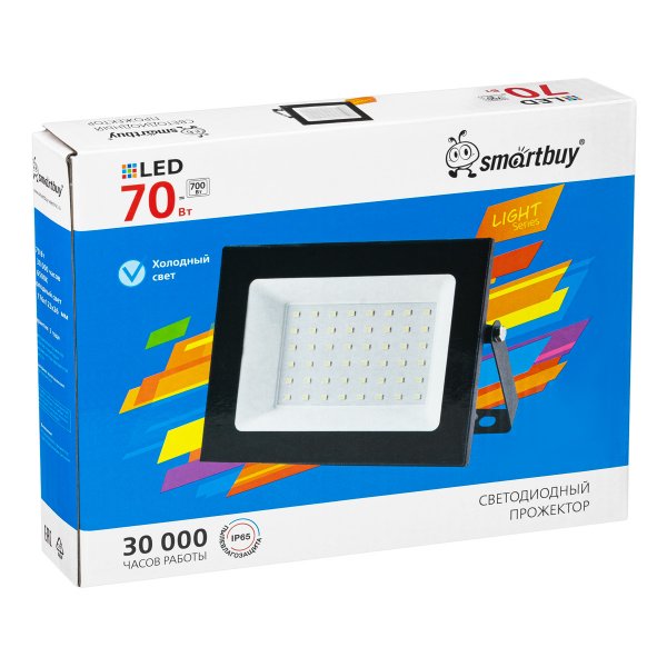 Прожектор FL SMD LIGHT Smartbuy-70W/6500K/IP65 светодиодный (LED)