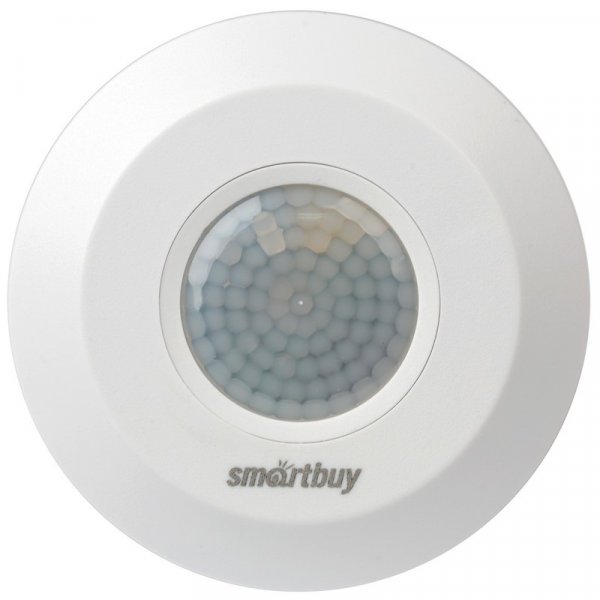 Датчик движения Smartbuy, инфракрасный, потолочный 800Вт, до 4м, IP33