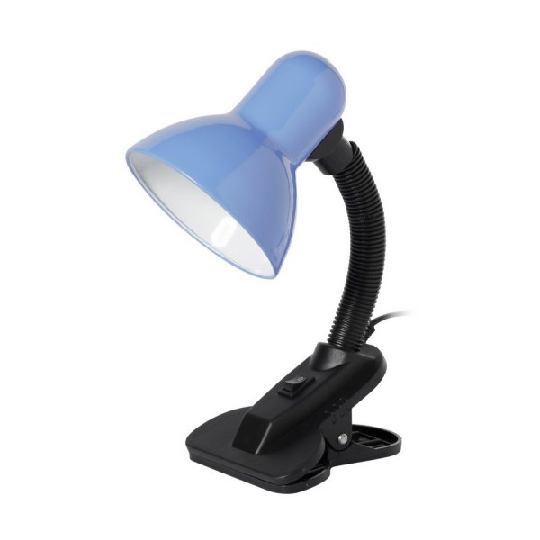 Светильник настольный Smartbuy Е27 (прищепка, 240V, 40W), голубой