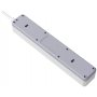 Сетевой фильтр DFS 143 3 м, белый, 4 розетки, USB+Type-C, Defender