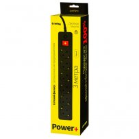 Perfeo сетевой фильтр 3м, 6 розеток, "POWER+", чёрный (PF-PP-6/3.0-B)