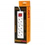 Удлинитель Perfeo "POWERMATE", 1.8м, 3 розетки, заземление, выключатель, белый (PF-PM-3/1.8-W)