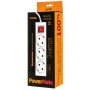 Удлинитель Perfeo "POWERMATE", 3м, 3 розетки, заземление, выключатель, белый (PF-PM-3/3.0-W)
