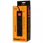 Удлинитель Perfeo "POWERMATE", 5м, 3 розетки, заземление, выключатель, чёрный (PF-PM-3/5.0-B)