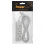 Удлинитель Perfeo "POWERLIGHT", 7м, 3 розетки,  без заземления, белый (PF-PL-3/7,0-W)