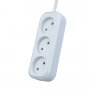 Удлинитель Perfeo "RU POWER", 7м, 3 розетки, без заземления, белый (Р16-012)