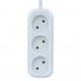 Удлинитель Perfeo "RU POWER", 7м, 3 розетки, без заземления, белый (Р16-012)