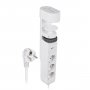 Удлинитель JAZZway ETD-03U-150-wh, 1.5м, 3 розетки, заземление, выключатель