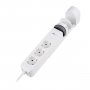 Удлинитель JAZZway ETD-03U-150-wh, 1.5м, 3 розетки, заземление, выключатель
