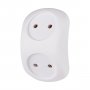 Переходник (220V) тройник ФАZА FAR-2-wh, белый