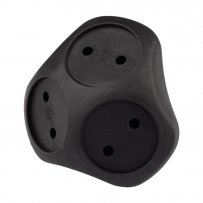 Переходник (220V) тройник ФАZА FAR-3-bk, черный