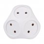 Переходник (220V) тройник ФАZА FAR-3-wh, белый