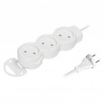 Удлинитель Smartbuy NEW, 5м, 3 розетки, без заземления, 10А/2,2кВт, ПВС 2*1,0