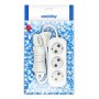 Удлинитель Smartbuy, 15м, 3 розетки, без заземления, 10А/2,2кВт, ПВС 2*1,0