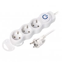 Удлинитель Smartbuy NEW, 5м, 3 розетки, заземление, выключатель,16А/3.5кВт, ПВС 3*1,0