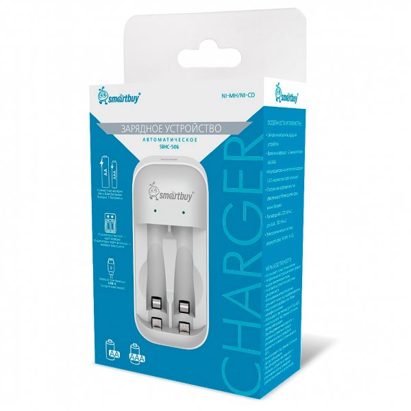 ЗУ Smartbuy SBHC-506 для Ni-Mh/Ni-Cd аккумуляторов автоматическое