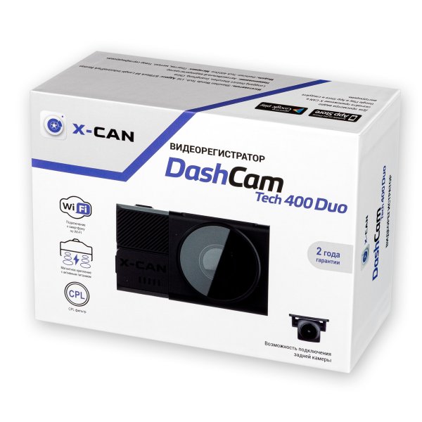 Видеорегистратор X-CAN DashCam Tech 400 Duo