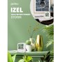 Часы с метеостанцией Perfeo "Izel", с датчиком t, влажность, дата (PF-E0828), белый