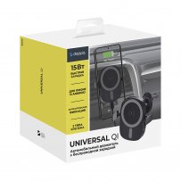 Держатель Deppa Universal QI в авто, чёрный