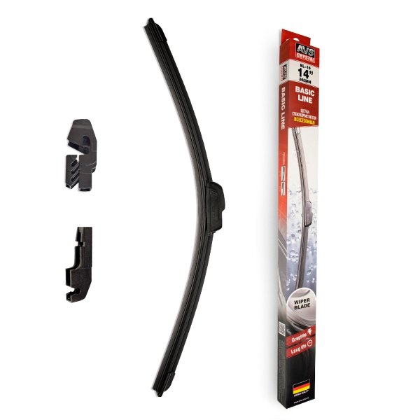 Дворники AVS Basic Line б/к 35см 14" (1шт.) универсальные