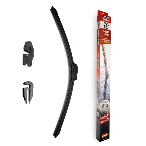 Дворники AVS Basic Line б/к 60см 24" (1шт.) универсальные