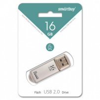 Флешка USB 16GB 2.0 SmartBuy V-Cut Silver