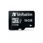 Карта памяти  16GB microSDHC class 10 Verbatim UHS-1 с адаптером