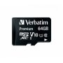 Карта памяти  64GB microSDXC class 10 Verbatim UHS-1 с адаптером