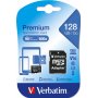 Карта памяти 128GB micro SDXC class 10 Verbatim UHS-1 с адаптером