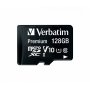 Карта памяти 128GB micro SDXC class 10 Verbatim UHS-1 с адаптером