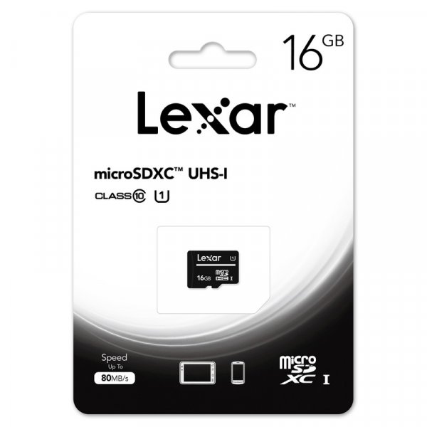 Карта памяти  16GB microSDHC class 10 UHS-1 Lexar без адаптера