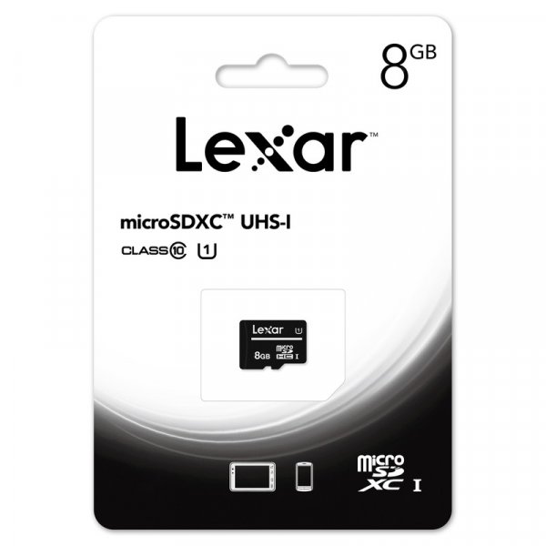 Карта памяти   8GB microSDHC class 10 UHS-1 Lexar без адаптера